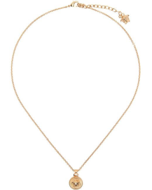 Versace Natural Gold Medusa biggie Necklace