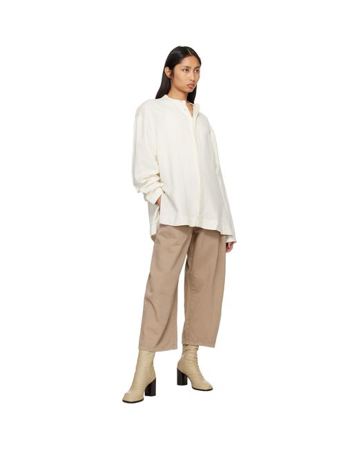 Studio Nicholson Natural Taupe Chalco Denim Jeans