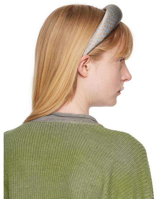 Vivienne Westwood Green Embroidered Headband
