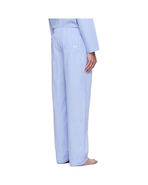Tekla White Poplin Pyjama Pants for men