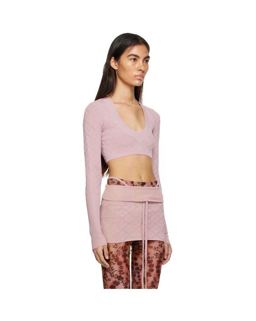 KNWLS Pink Cali Sweater
