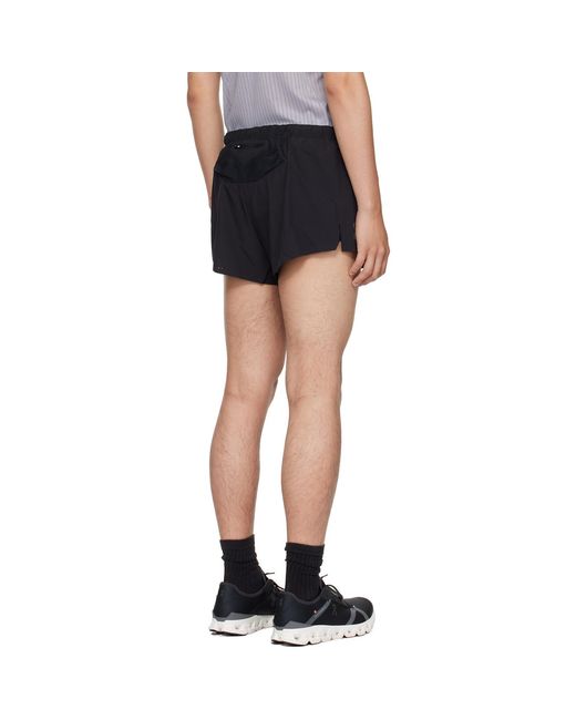 On Shoes Black Race Shorts for men
