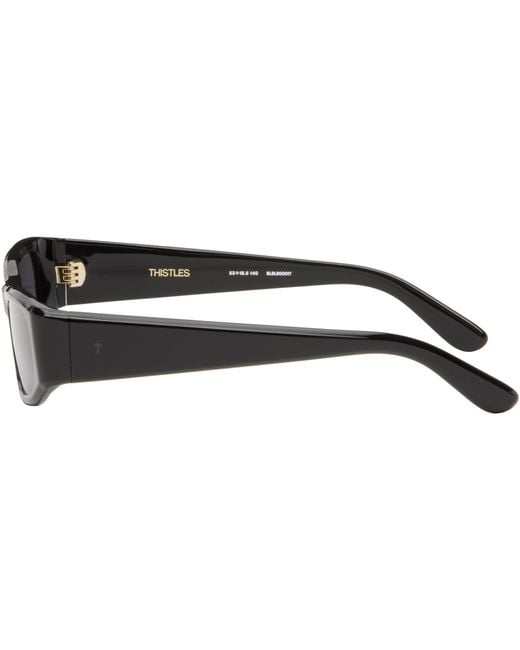 THISTLES Gray 'The Suede' Sunglasses