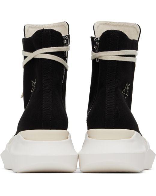【RICK OWENS】Hollywood Jumbo Laces Abstract スニーカー Gray Hollywood Jumbo Laces Abstract Sneak Sneakers by Rick