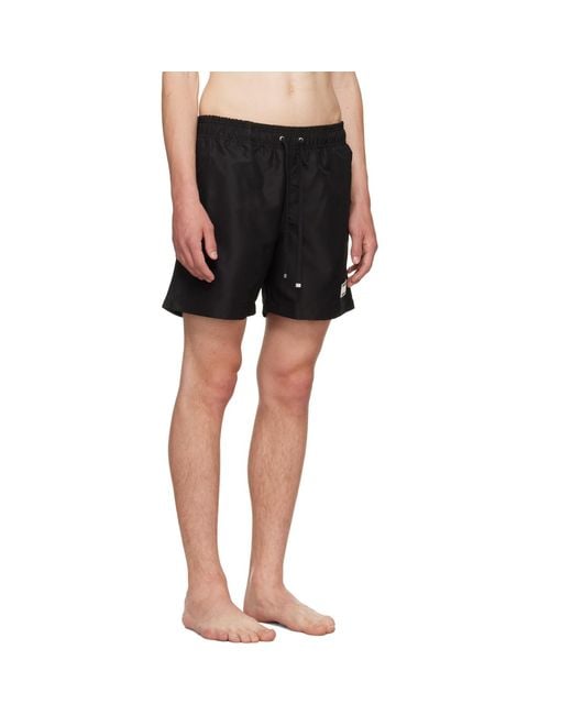 Amiri Black Patch Swim Shorts for men