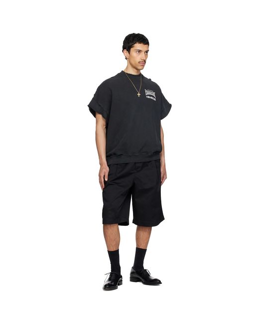 Willy Chavarria Black 'Hardcore' Muscle T-Shirt for men