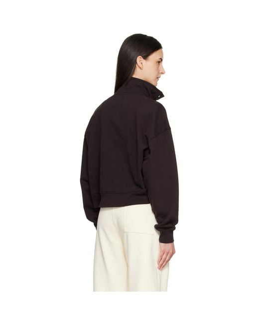 Citizens of Humanity Black Mirelle Funnel Neck Polo