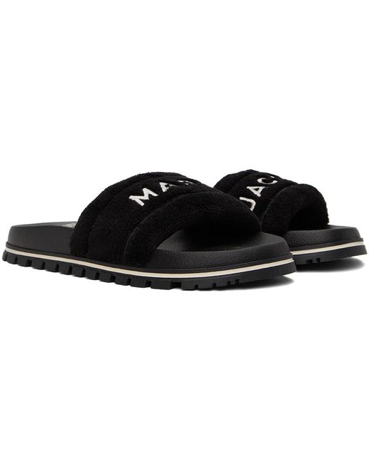 Marc Jacobs Black 'the Terry Slide' Sandals