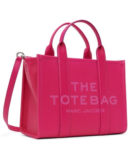 Marc Jacobs The Leather Medium トートバッグ Pink