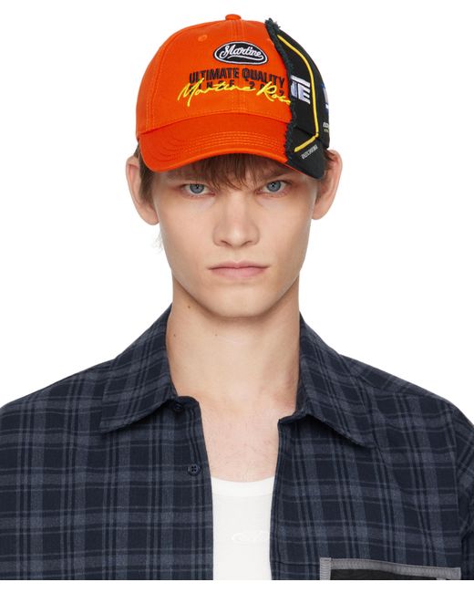 Martine Rose Blue Collage Cap for men