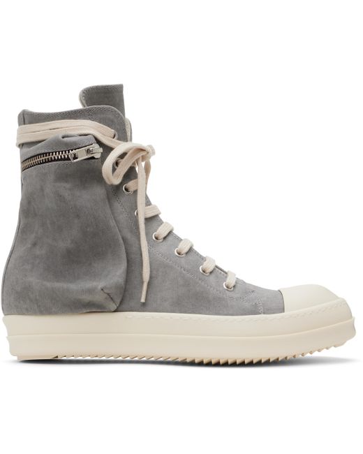 メンズ Rick Owens オフホワイト Porterville Cargo Sneaks スニーカー Gray