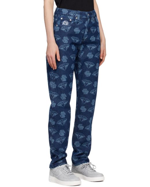 BBCICECREAM Blue 'Diamond & Dollars' Jeans