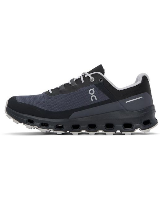On Shoes Gray & Black Cloudvista Waterproof Sneakers for men