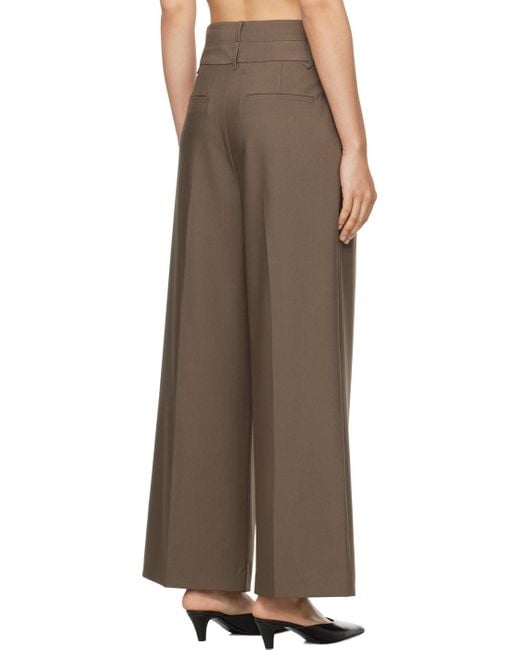 Camilla & Marc Brown Taupe Mallory Trousers
