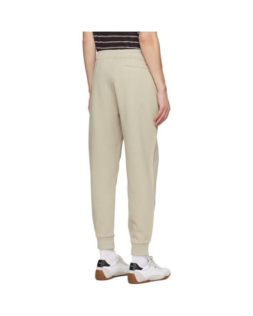 Boss Multicolor Stretch-Cotton Cuffed Hems Track Pants for men