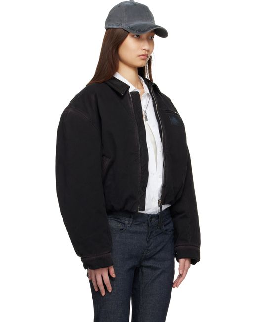 Acne Black Blouson Bomber Jacket