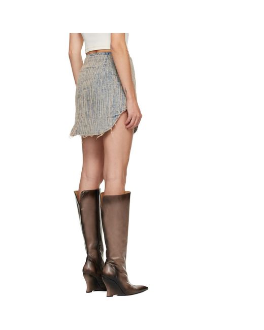 DIESEL Black D-Ada-S Denim Miniskirt