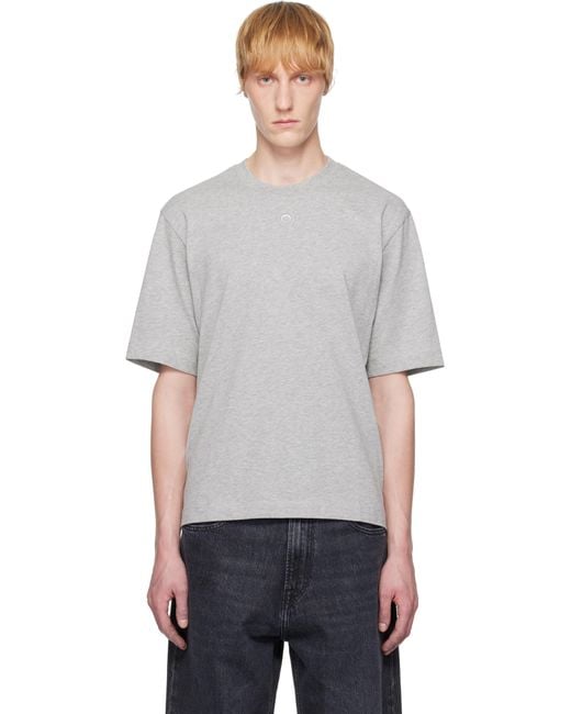 MARINE SERRE Black Moon Logo Jersey Loose Fit T-Shirt for men