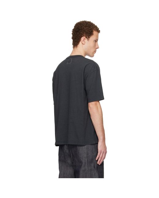 Visvim Black Jumbo S/S Dmgd T-Shirt for men