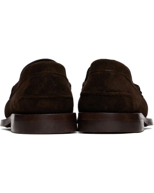 Hereu Brown Nombela Suede Loafers for men