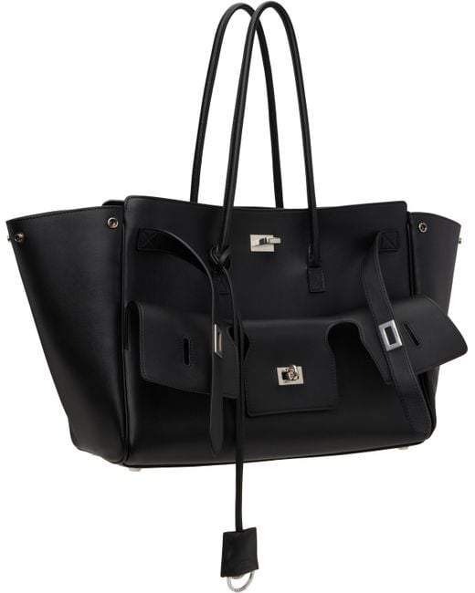 Balenciaga Black Bel Air Medium Carry All Bag