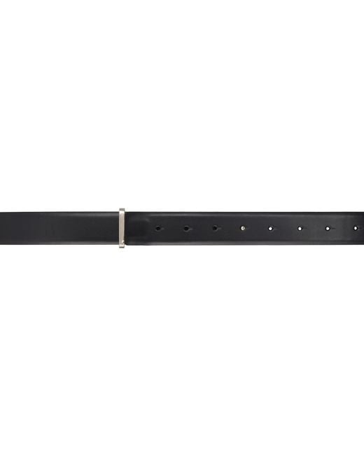 Toga Black Double Buckle Wide Belt