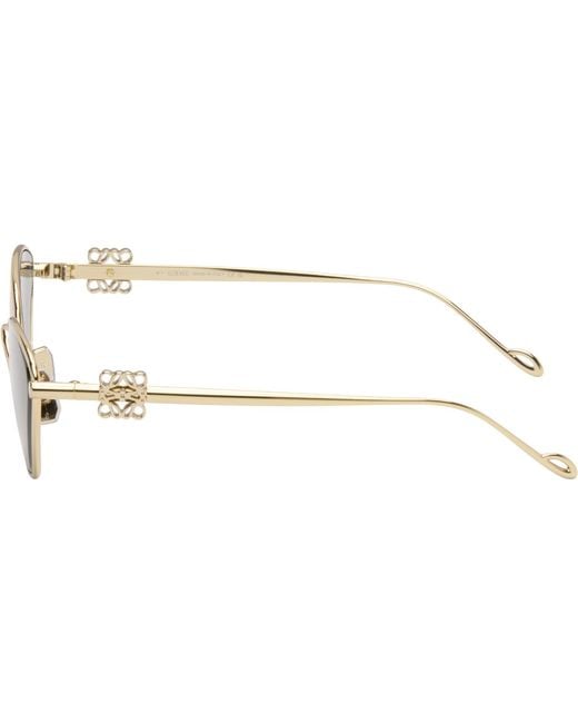 Loewe Gray Anagram Hexagonal Sunglasses