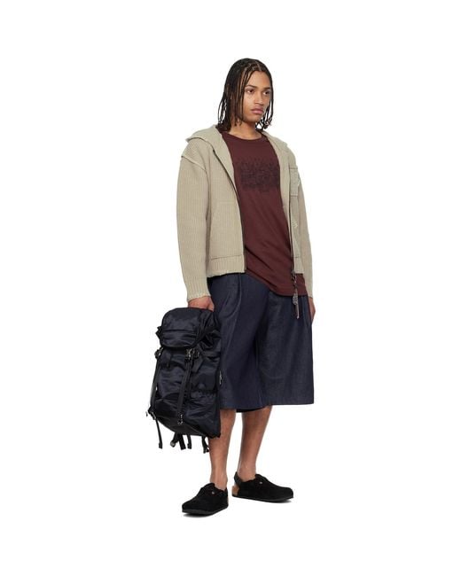 Master Piece Black Lightning Flap Backpack for men