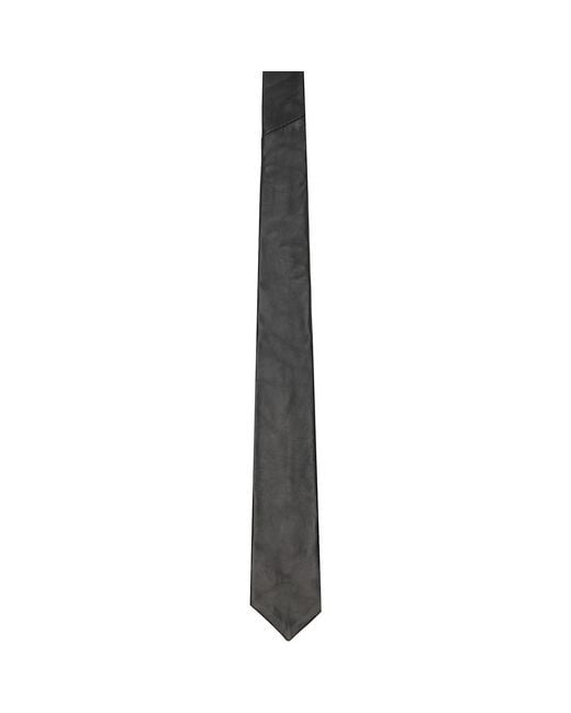 Deadwood Black Timo Leather Tie for men