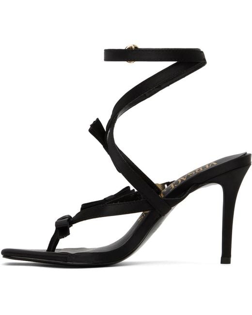 Versace Black Emily Heeled Sandals