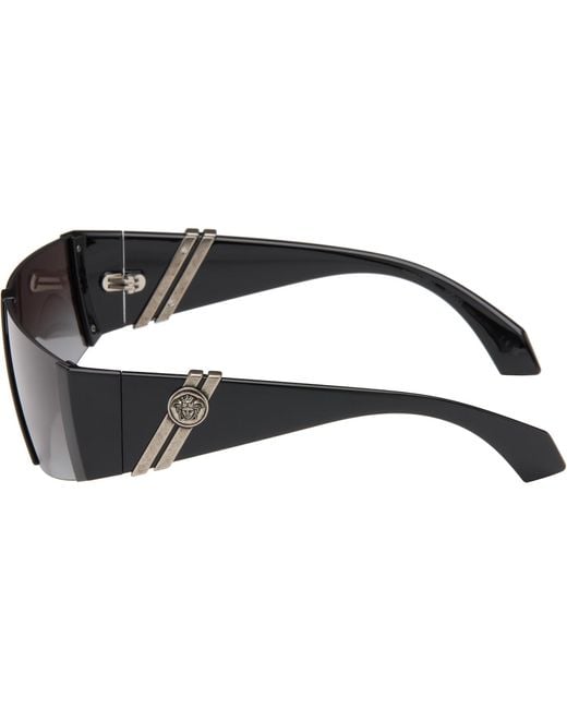 Versace Gray Edge Mask Sunglasses