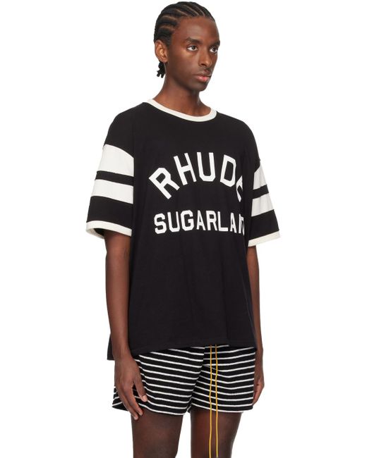 Rhude Black 'sugarland' T-shirt for men