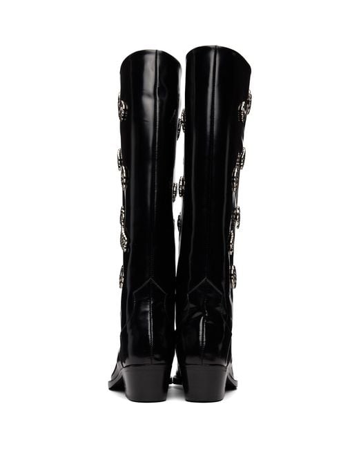 Toga Black Polido Tall Boots
