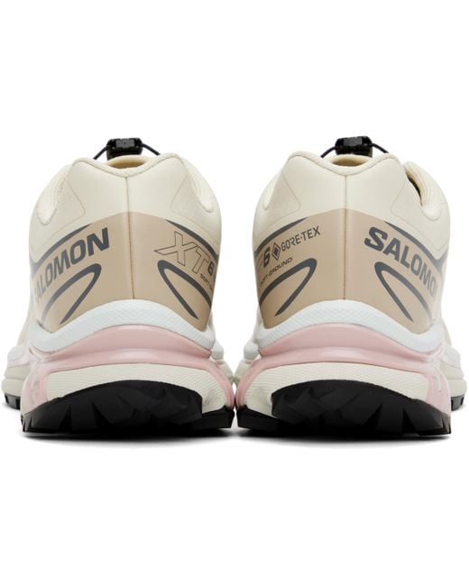メンズ Salomon オフホワイト Xt-6 Gore-Tex スニーカー Black