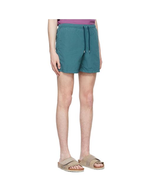 Aspesi Blue Polyester Swim Shorts for men