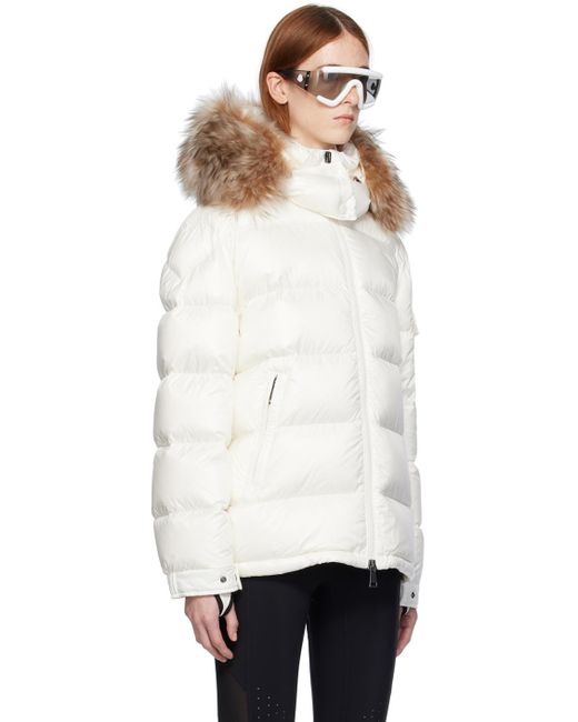 Moncler ホワイト Mairefur ダウンジャケット Black