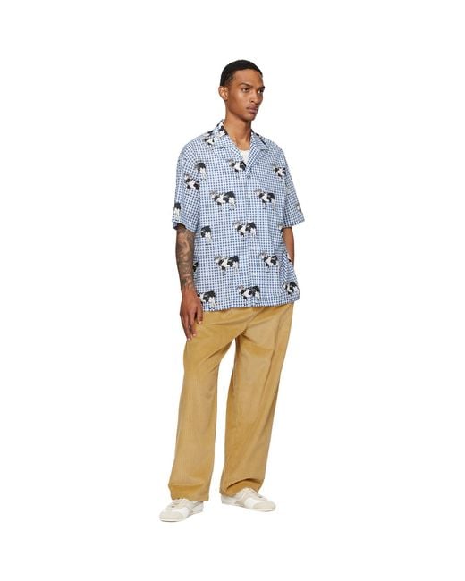 Moschino Natural Tan Toggle Trousers for men