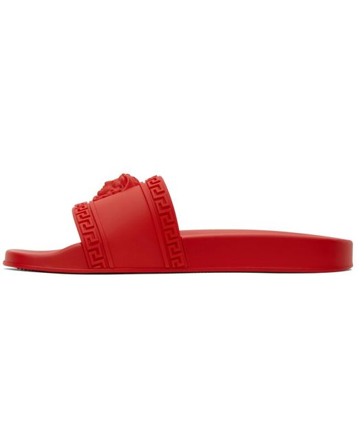 versace slides men red