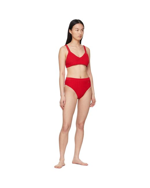 RECTO. Red Cotton Bikini