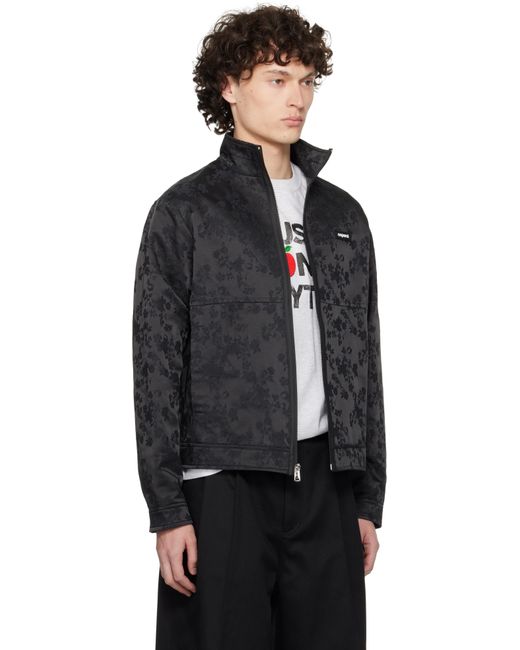 メンズ Coperni ブラック ジャカード ジップアップジャケット Black