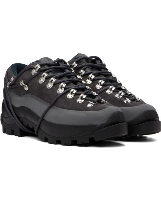 HELIOT EMIL Black Low Hiking Boots for men