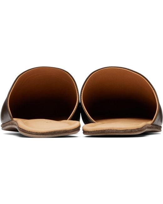 Our Legacy Brown Khaki Cigarr Slippers for men