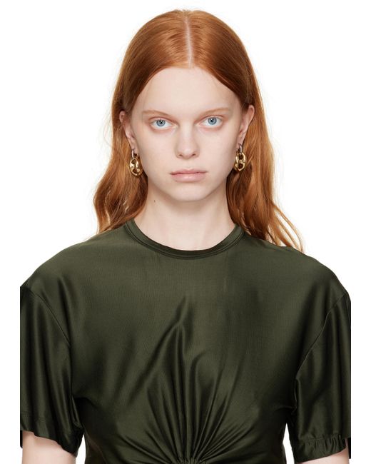 Rabanne Black Eight Chunky Earrings