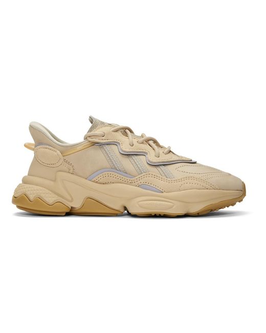 adidas Originals Rubber Beige Ozweego Sneakers in Khaki (Natural) | Lyst