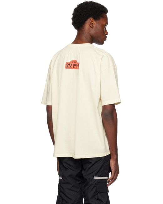 Rhude Off-white 'black Hills' T-shirt for men