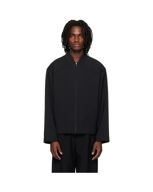 Entire studios Black Tria Jacket for men