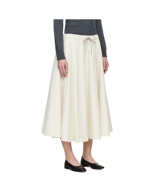 Cordera White Technical Midi Skirt