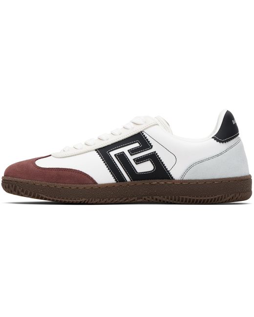 Balmain Black Swan Suede & Nylon Sneakers for men