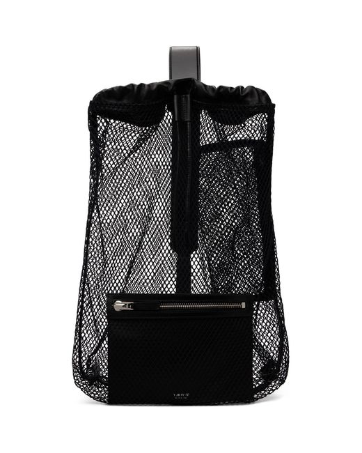 Tom Ford Black Mesh Line Sling Backpack for men