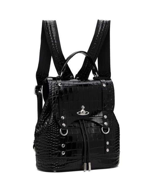 Vivienne Westwood Black Max Small Backpack for men